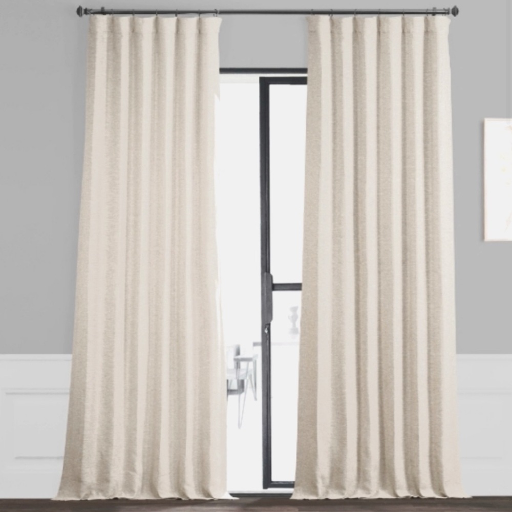 Room darkening curtains, Ivory 52”W x84”L